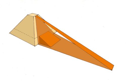 Možné podoby ramp, pomocí kterých byly prý stavěny pyramidy