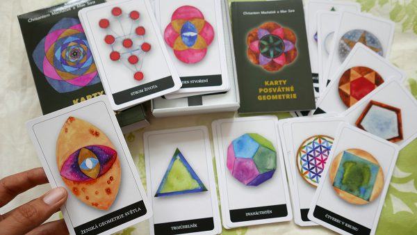 Chrisantem Macháček a Mae Sara: Karty posvátné geometrie (55 karet + knížka + krabička) - 2. VYDÁNÍ! - Obrázek 4