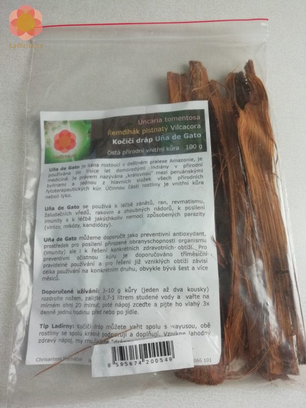 Uña de Gato - Uncaria tomentosa - Kočičí dráp - Vilcacora, kůra (EXPIROVÁNO, sleva 75 %) - Obrázek 2