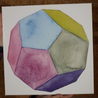 Mae Sara: Dvanáctistěn (obraz) 40x40