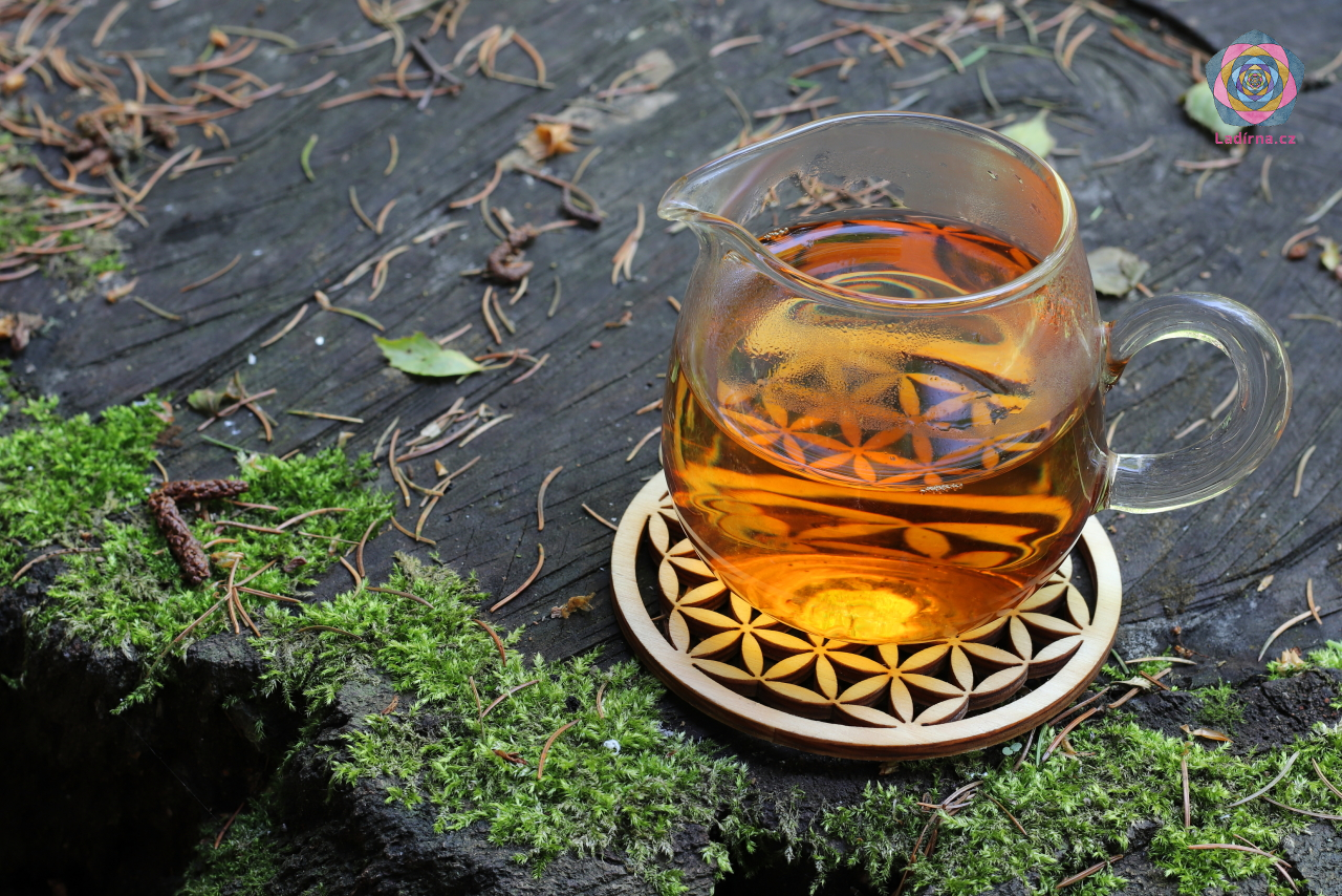 Dřevěný harmonizační Květ života 10 cm (dekorace, podložka, na stěnu...) - Obrázek 3