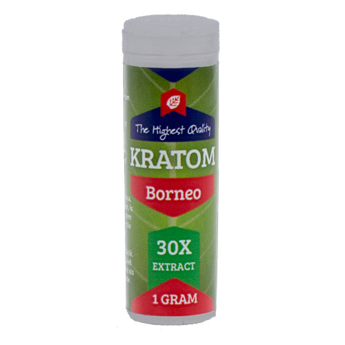 Kratom (Mitragyna Speciosa) - Borneo Red 30x extrakt, 1 gram