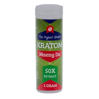Kratom (Mitragyna Speciosa) Red Maeng Da 50x extrakt, 1 gram