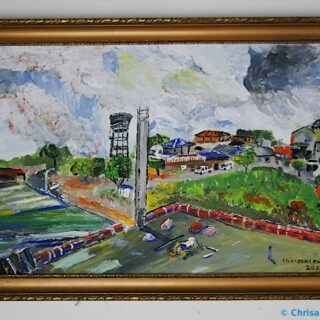 Chrisantem Macháček: Obraz „Puerto Asis“, 66 x 46 cm, Kolumbie 2020