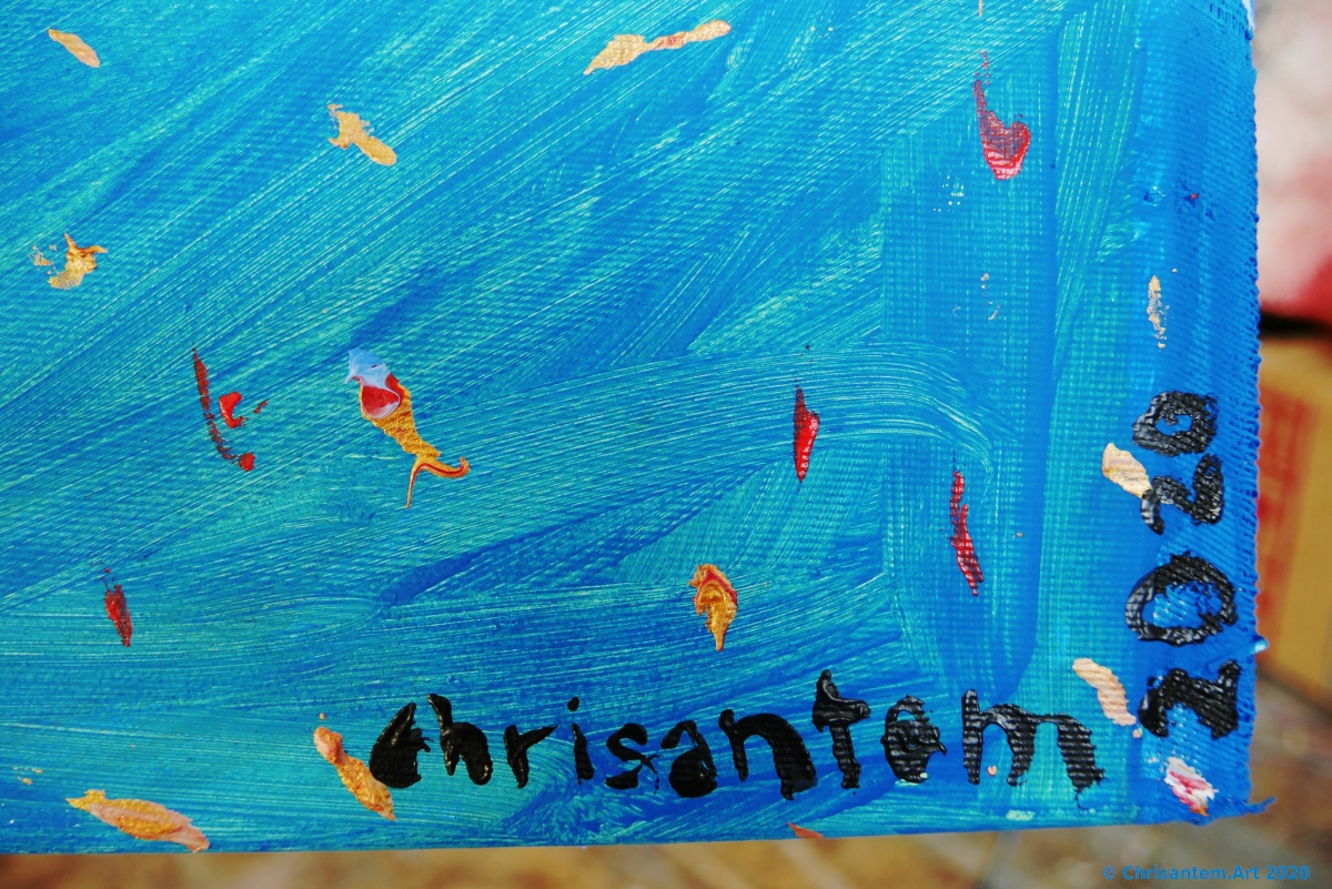 Chrisantem Macháček: Obraz „Hvězdostěn“, 100×100 cm, 2020 - Obrázek 7