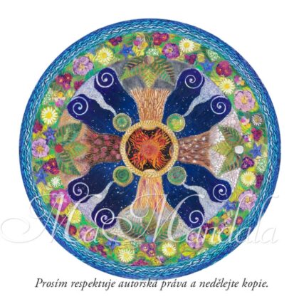 DOPRODEJ, 50 % SLEVA Samolepka Mandala "Svatajanskya"