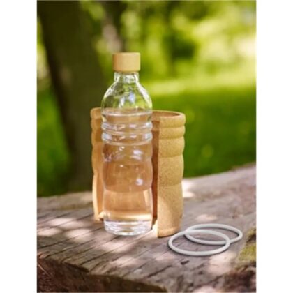 Cestovní láhev na vodu s korkovým obalem "Lagoena" (500 ml), bílý Květ života