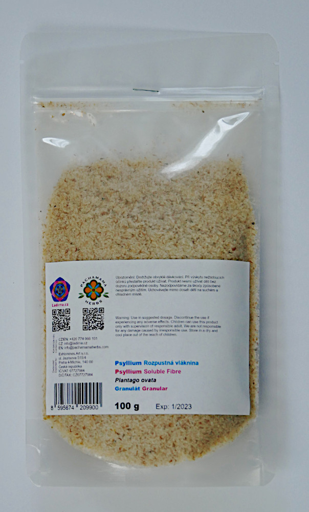 Psyllium (Plantago ovata) - čistá rozpustná vláknina