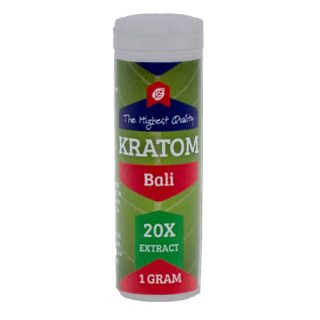 Kratom (Mitragyna Speciosa) Bali Red 20x extrakt, 1 gram