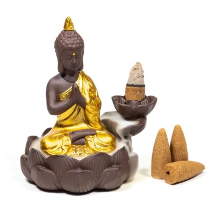 Vykuřovací podložka a "kouřový vodopád" - "Buddha"