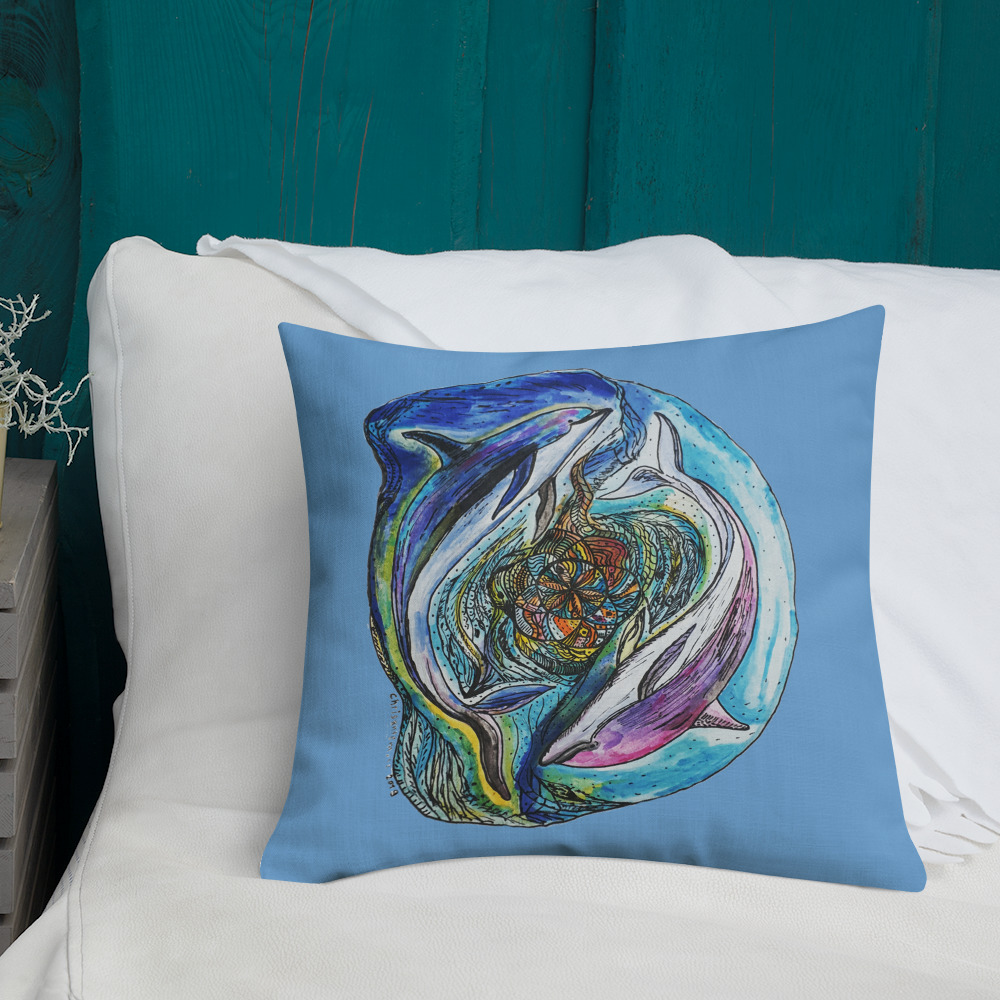 Polštář  "Delfíni" - Obrázek 4