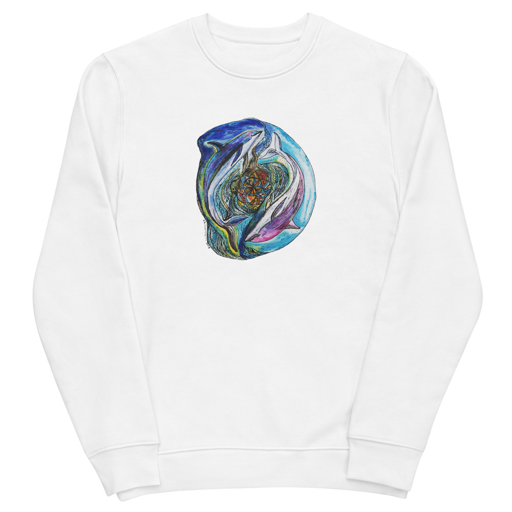 Unisex EKO mikina „Delfíni“ - Obrázek 3