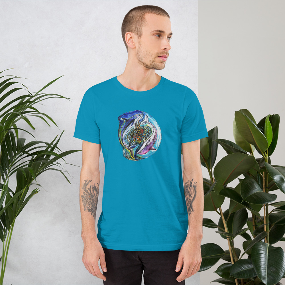 Unisex tričko  "Delfíni" - Obrázek 4