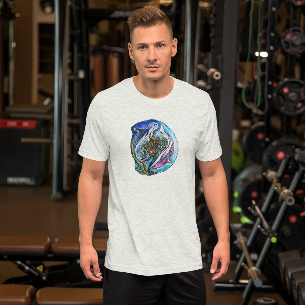 Unisex tričko  "Delfíni" - Obrázek 2