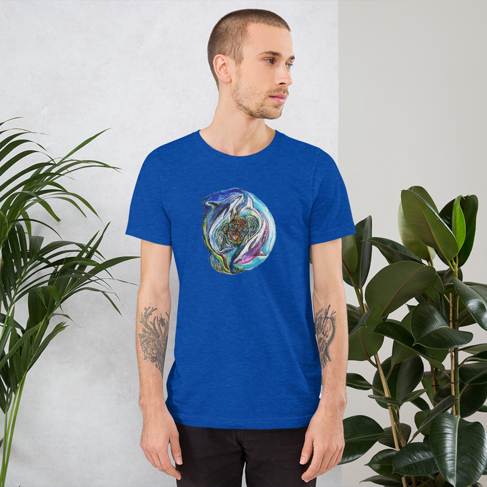 Unisex tričko  "Delfíni" - Obrázek 3