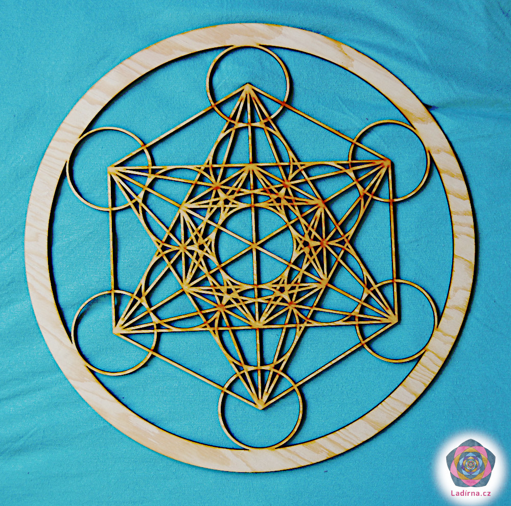 Dekorace Metatronova krychle 40 cm