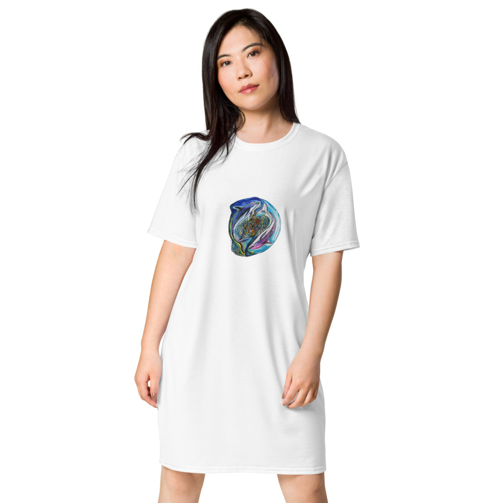 Dámské volné šatičky „Delfíni“