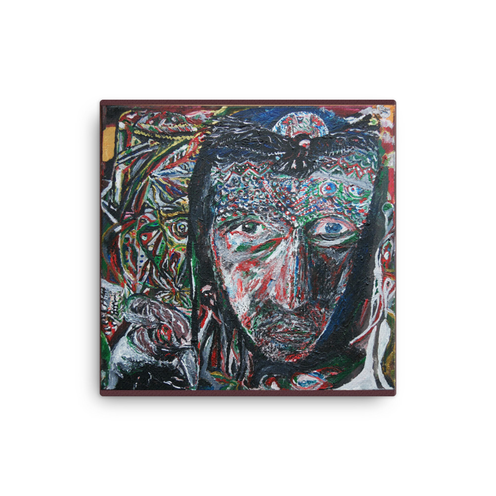 Chrisantem: "Aulum-Jum a kondor Paramero" - digitální tisk na plátně