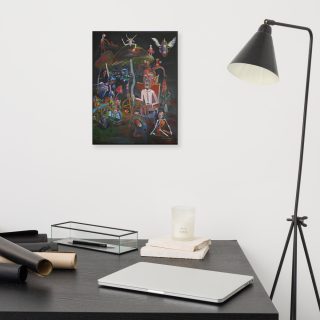 Chrisantem: "Houbičkový Ďábel" - digitální tisk na plátně
