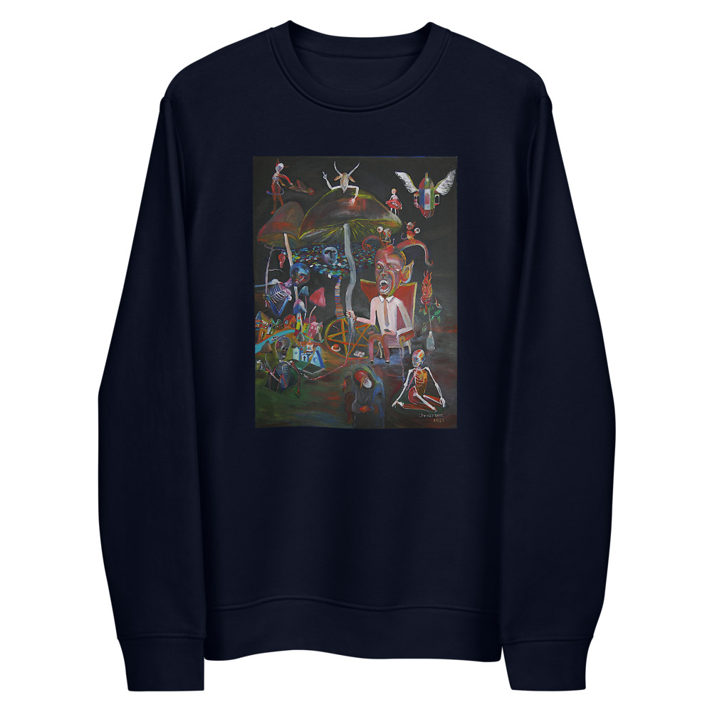 Unisex EKO mikina "Houbičkový Ďábel"