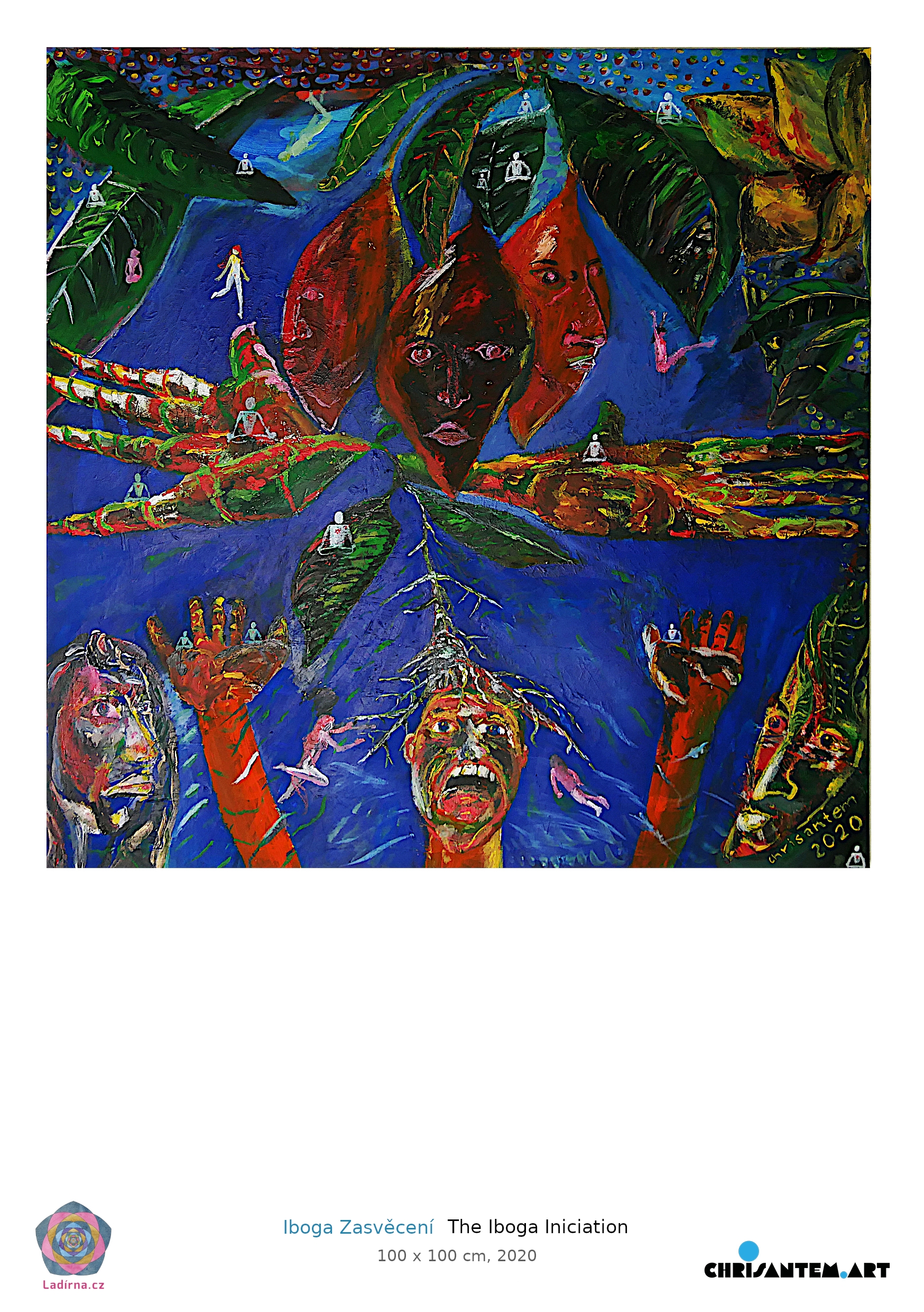 Pohlednice A5 Iboga Zasvěcení