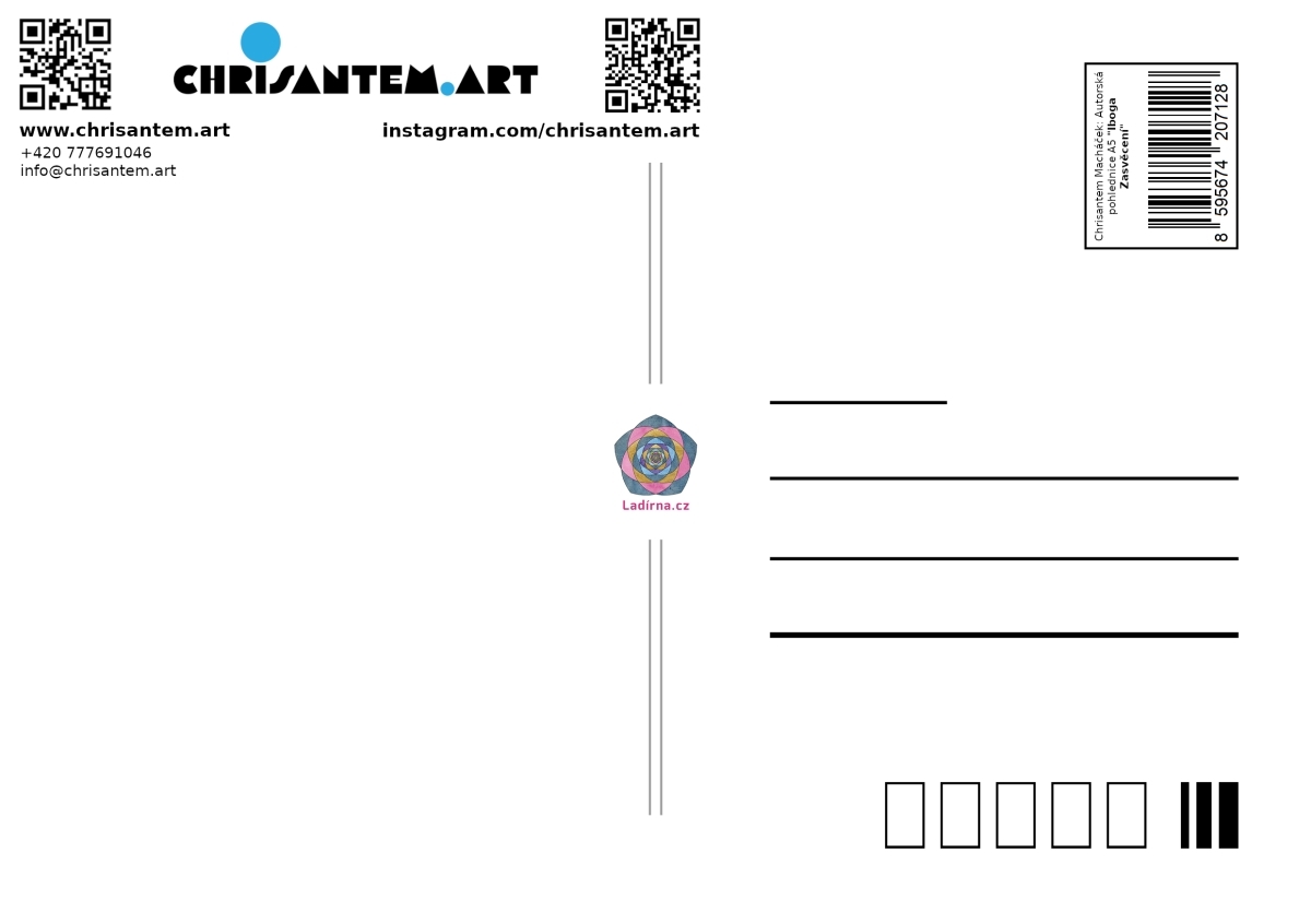 Pohlednice A5 Iboga Zasvěcení - Obrázek 2