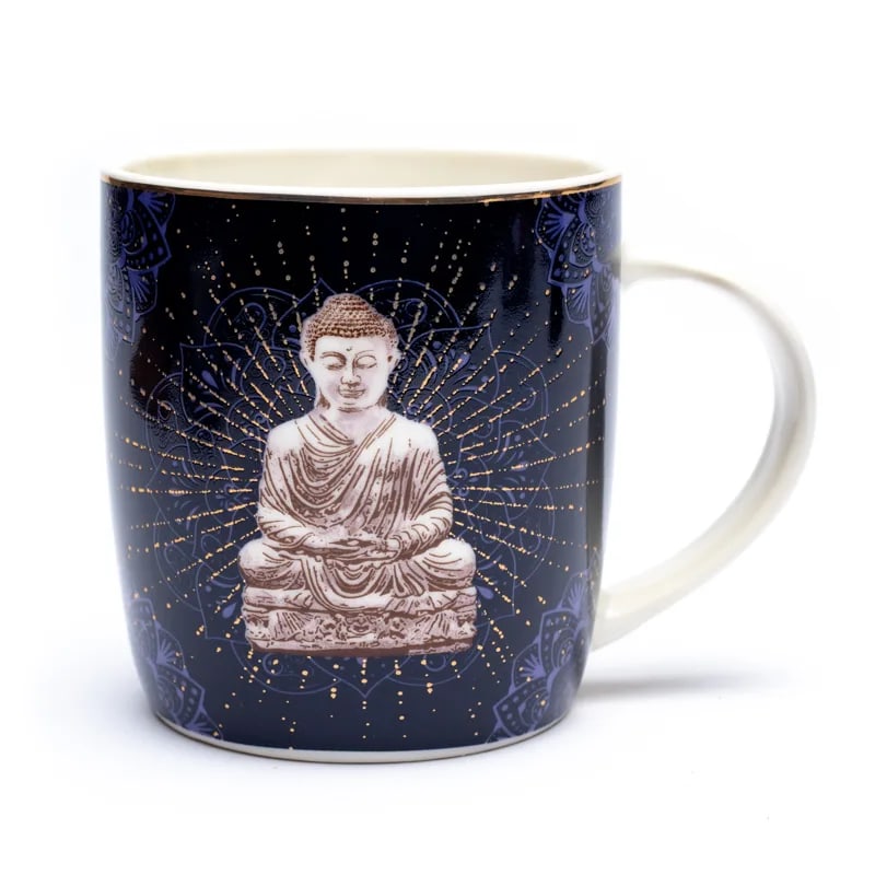 Sada 2x 400 ml hrníčků se sítkem na čaj, Buddha - Obrázek 3