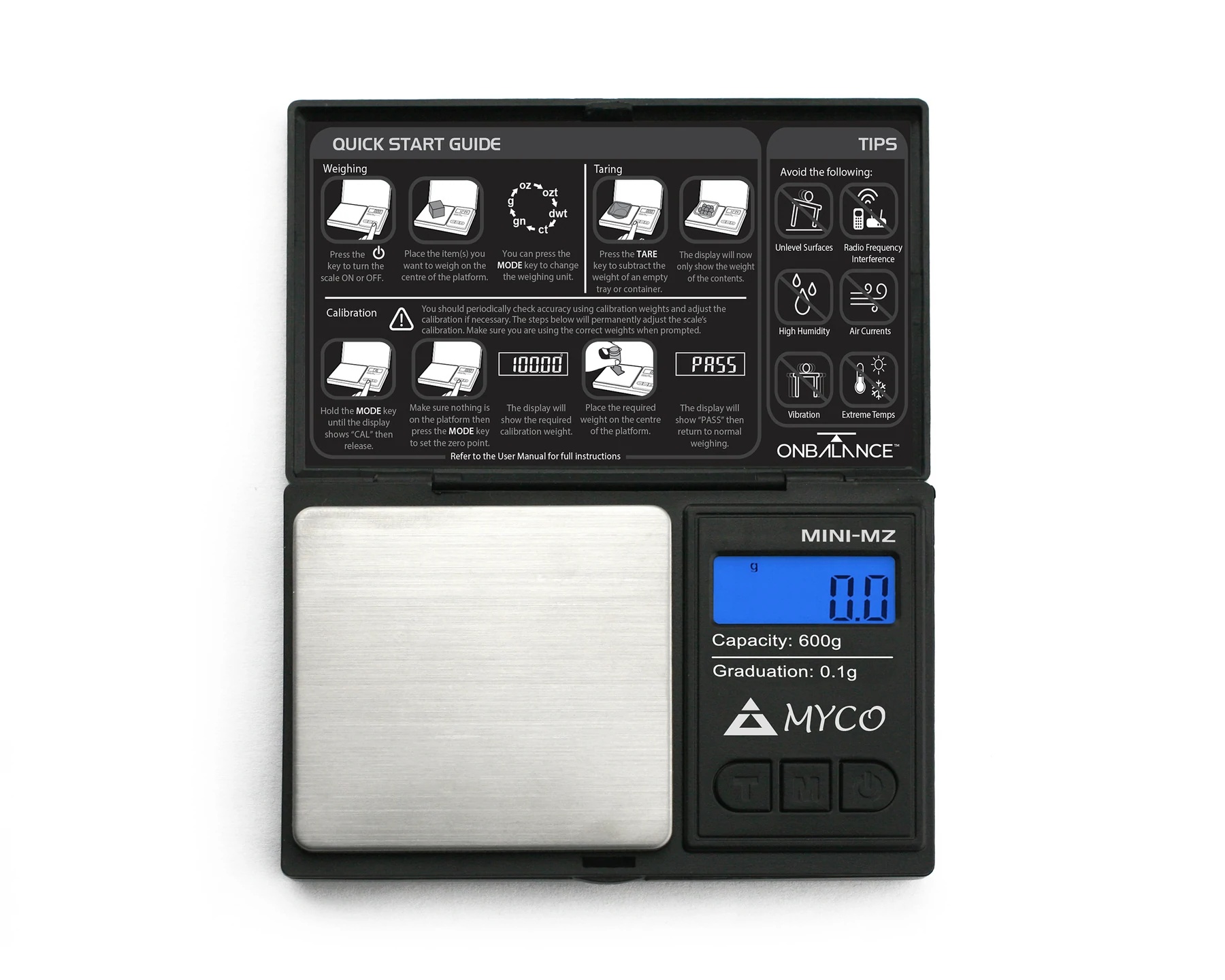 Digitální váha Myco MMZ-600, 600 g x 0,1 g - Obrázek 2