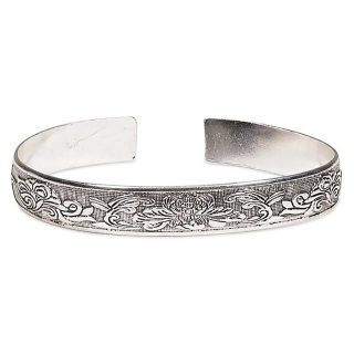 Náramek s lotusovým ornamentem, 6 cm s nastavitelnou velikostí