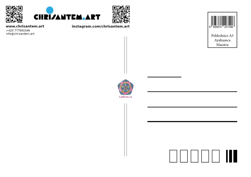 Pohlednice A5 Ayahuasca Maestra - Obrázek 2
