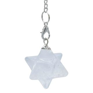 Ezoterické kyvadlo (přívěšek) "Merkaba" z křišťálu