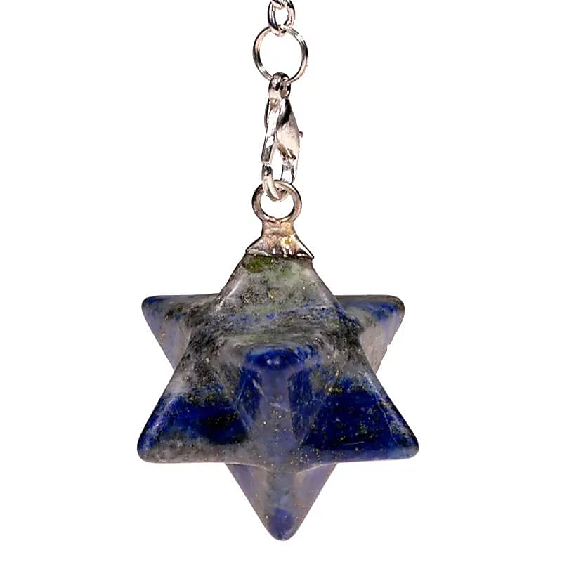 Ezoterické kyvadlo (přívěšek) "Merkaba" z lapis lazuli