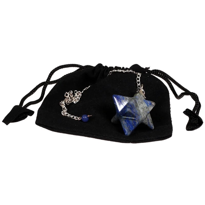 Ezoterické kyvadlo (přívěšek) "Merkaba" z lapis lazuli - Obrázek 2