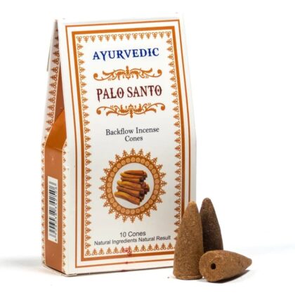 Vykuřovací vonné hranolky Ayurvéda Palo Santo - "kouřový vodopád", 10 ks