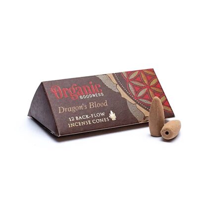 Vykuřovací vonné hranolky Organic Goodness Dragon's Blood - "kouřový vodopád", 12 ks