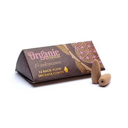 Vykuřovací vonné hranolky Organic Goodness Frankincense (kadidlo) - "kouřový vodopád", 12 ks