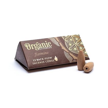Vykuřovací vonné hranolky Organic Goodness Jasmine - "kouřový vodopád", 12 ks