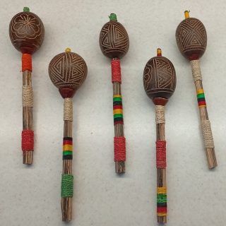 Chřestítko "Maraca" od kmene Shipibo, Peru, menší velikost